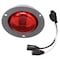 Truck-Lite 30 Series, Low Profile, Led, Red Round, 2 Diode, Marker Clearance Light, P3, Gray Polycarbonate 30071R - alternate 2